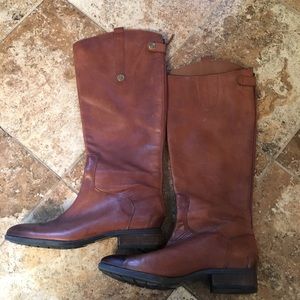 Sam Edelman knee high brown leather boots